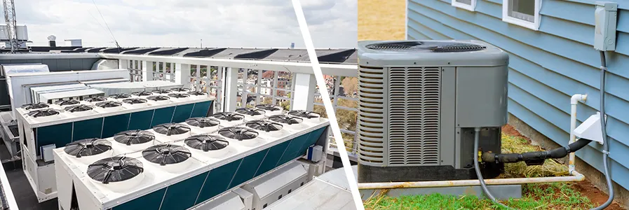 commercial vs residential hvac systems