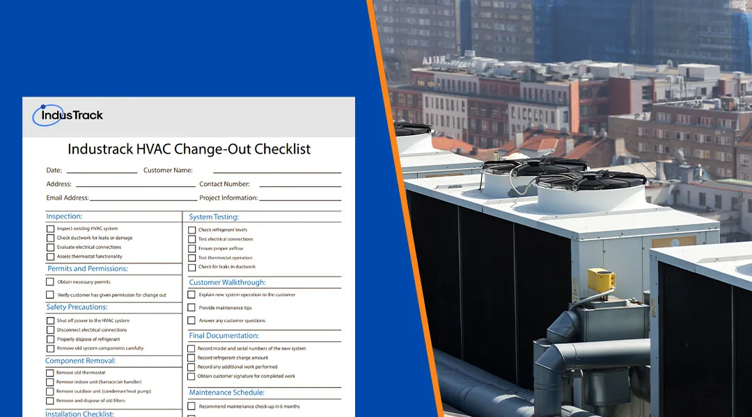 HVAC change-out checklist template