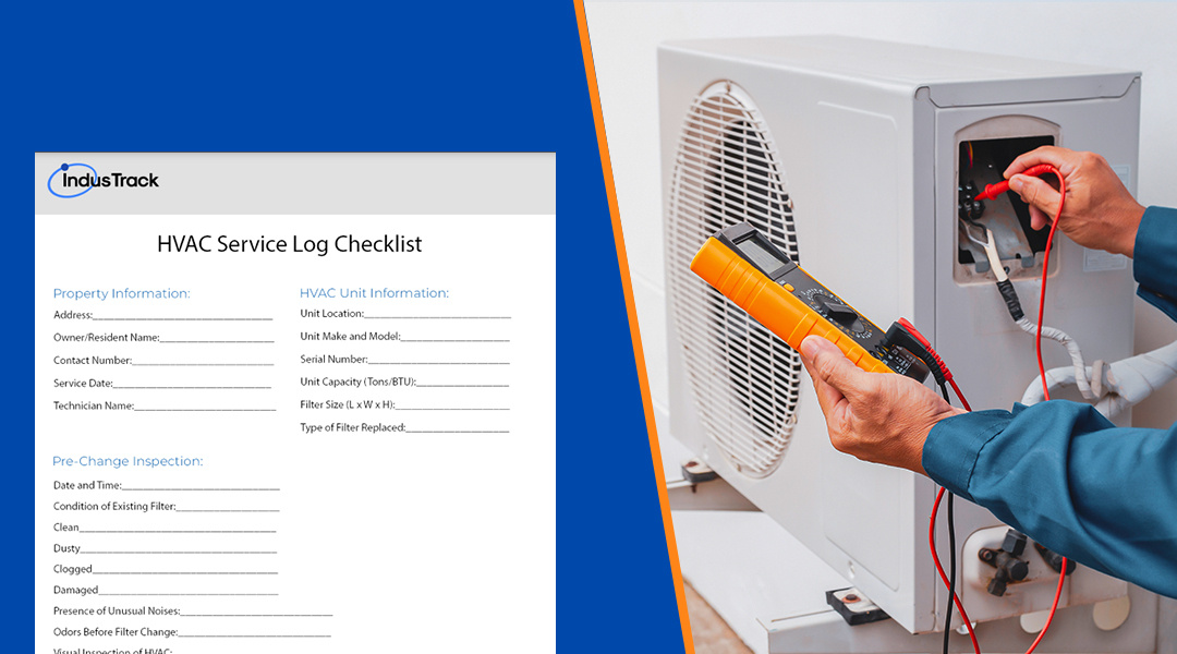 HVAC filter change log template