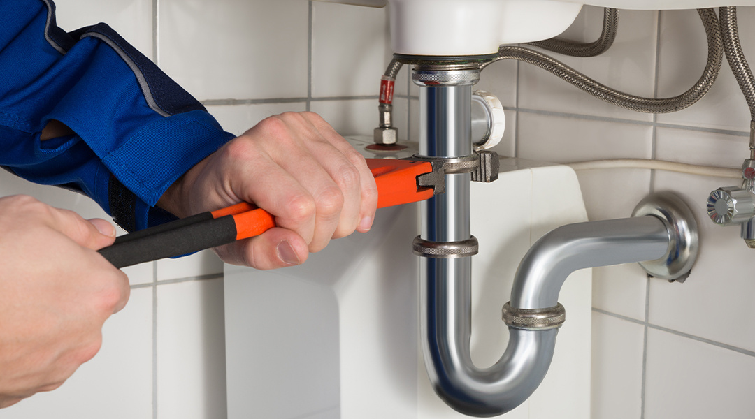 Plumber reviewing marketing results