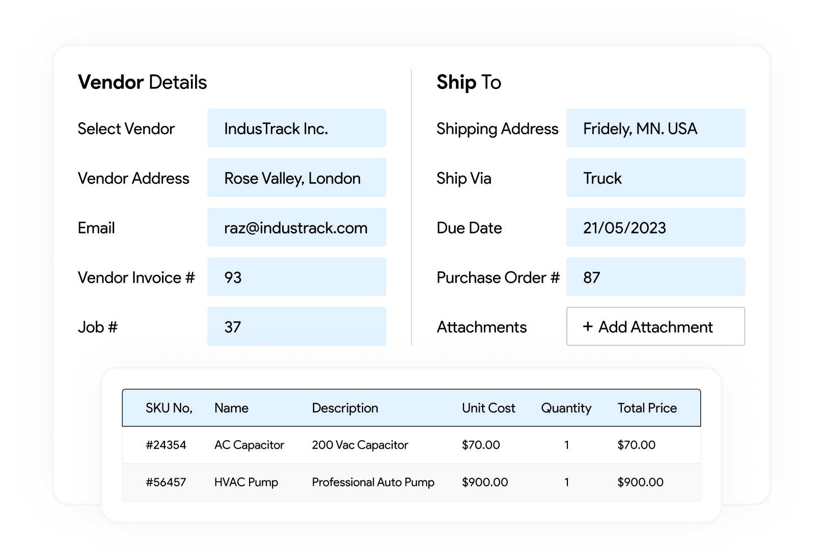 Inventory Management Software for Commercial Contractors IndusTrack